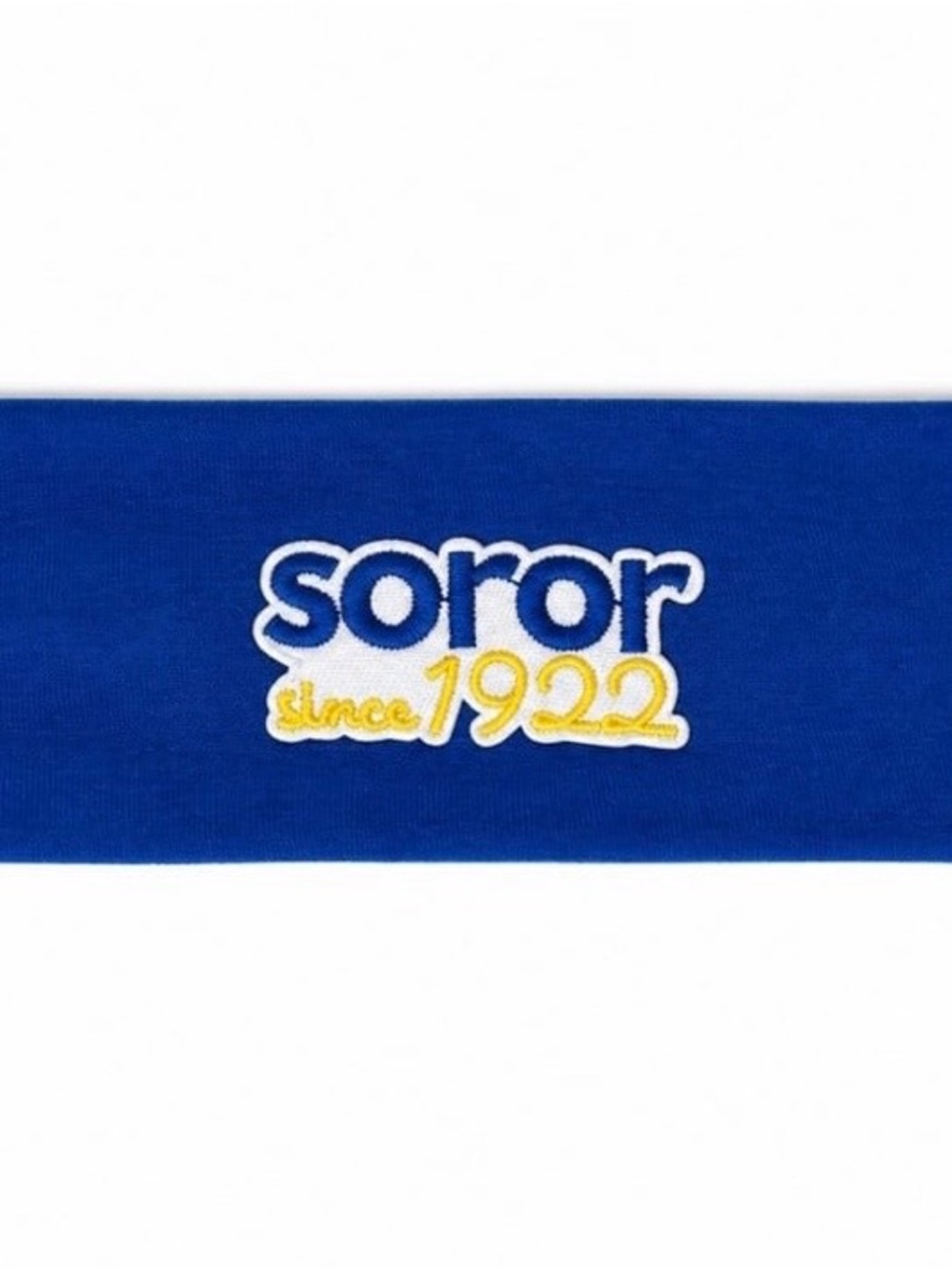 Soror women’s  Headband in Royal Blue with Yellow Accent